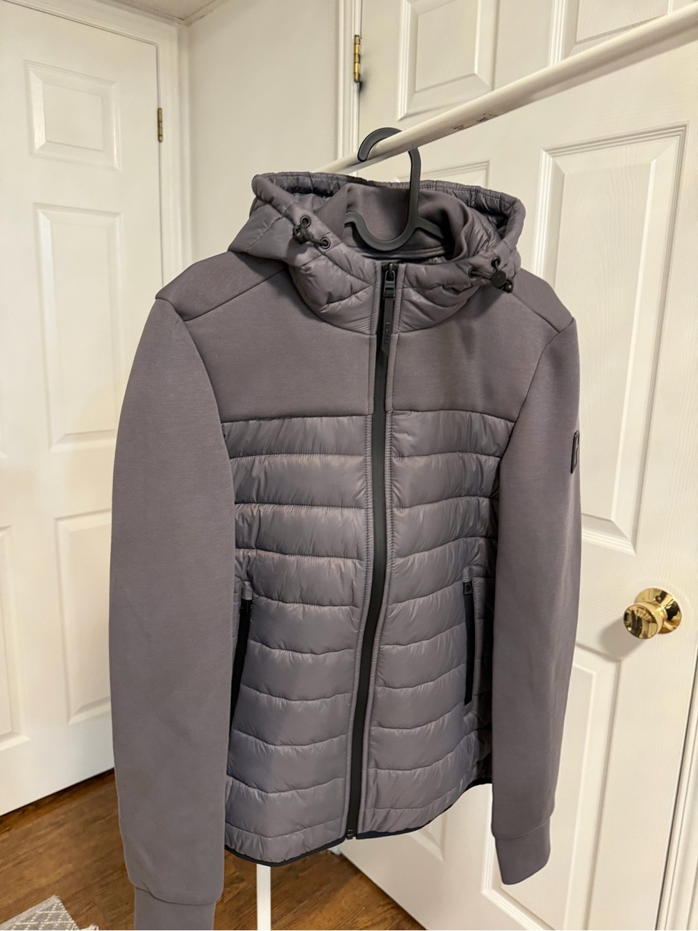 RUDSAK Quilted Hooded Puffer Jacket - Gray
